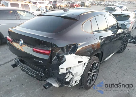 2021 BMW X4 xDrive30I z USA, uszkodzony, nr VIN 5UX2V1C03M9H89632